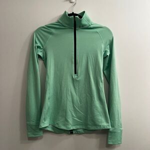 Under Armour 3/4 Zip Womens Green XS